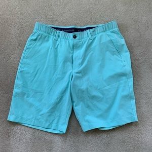 Under Armor teal golf shorts